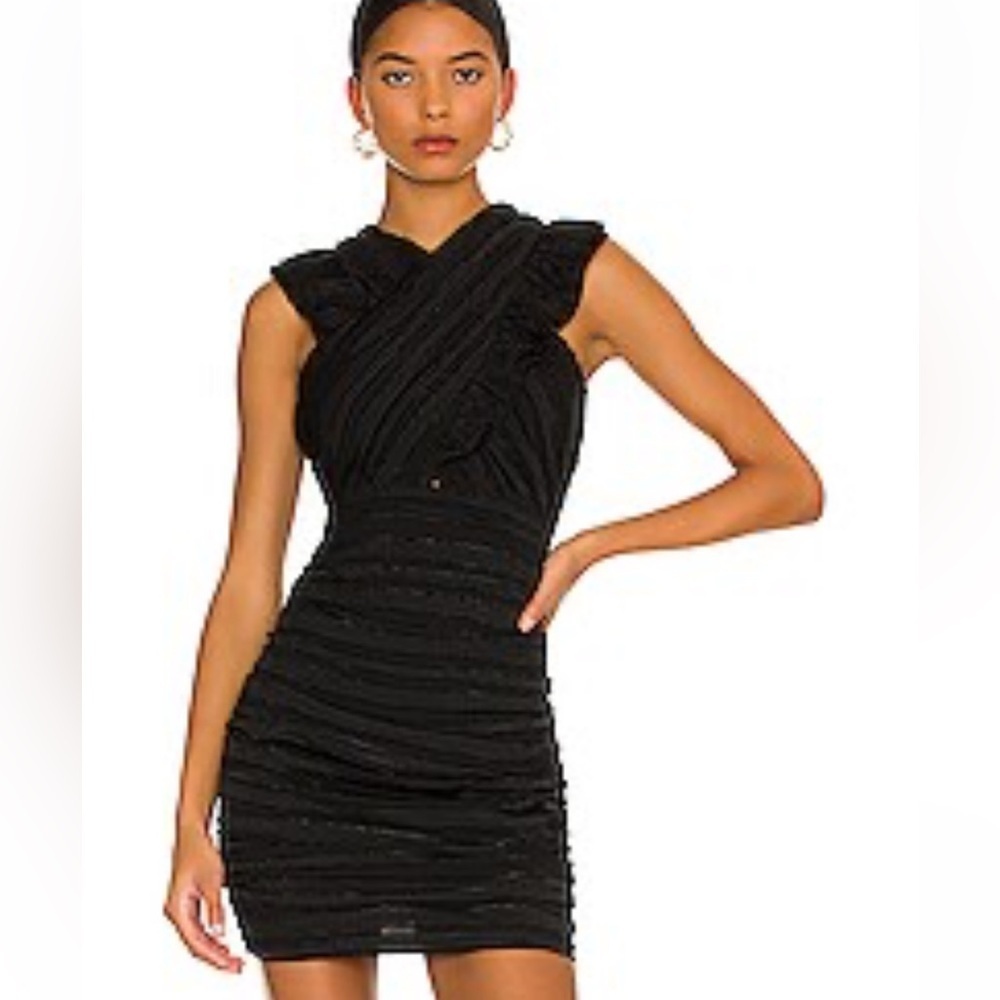 Revolve Line & Dot Harlow Mini Dress in Black NWT
